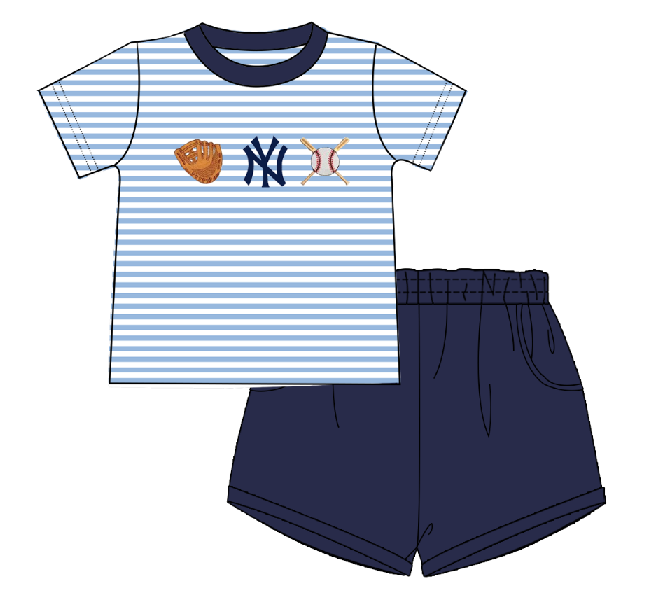 Baseball Smocked Outfit